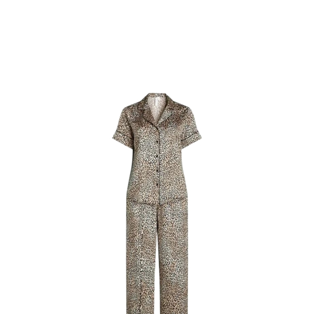 Leopard Print Pajama Set